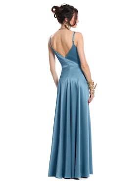 Vestido largo de fiesta Eva Brazzi escote V