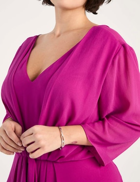 Vestido maxi de fiesta Ema Valdemossa Curvy escote V