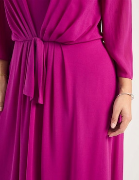 Vestido maxi de fiesta Ema Valdemossa Curvy escote V