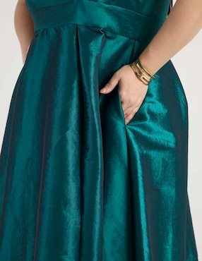 Vestido maxi de fiesta Ema Valdemossa Curvy escote V