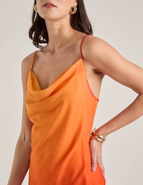 Vestido midi de fiesta Bebe escote medio