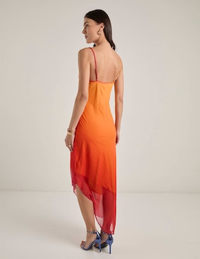 Vestido midi de fiesta Bebe escote medio