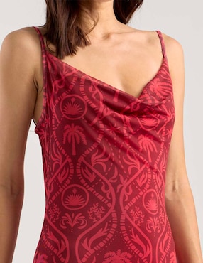 Vestido largo de fiesta Bebe escote bajo