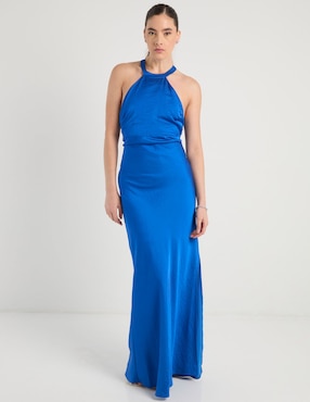 Vestido maxi de fiesta Trucco escote espalda abierta