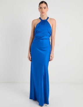 Vestido maxi de fiesta Trucco escote espalda abierta