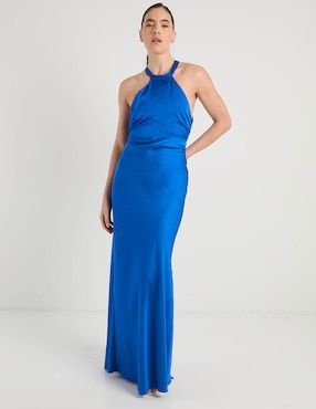 Vestido maxi de fiesta Trucco escote espalda abierta