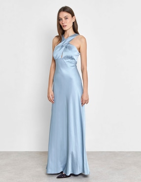 Vestido maxi de fiesta Trucco espalda abierta