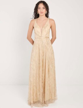 Vestido maxi de fiesta Rue de la Paix escote V