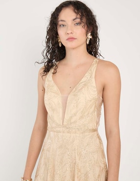 Vestido maxi de fiesta Rue de la Paix escote V