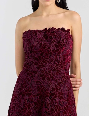 Vestiido midi de fiesta Dress The Population escote medio