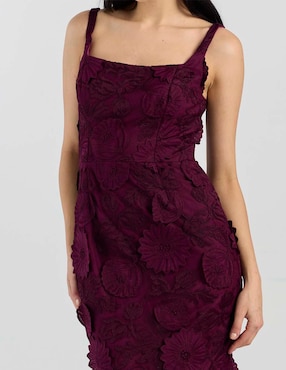 Vestido largo de fiesta Dress The Population escote cuadrado