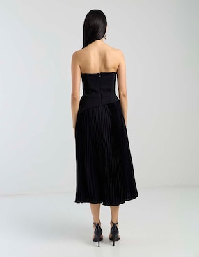 Vestido midi de fiesta Dress The Population escote medio