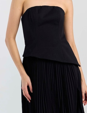 Vestido midi de fiesta Dress The Population escote medio