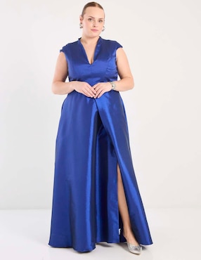 Vestido maxi de fiesta The Pattern escote medio