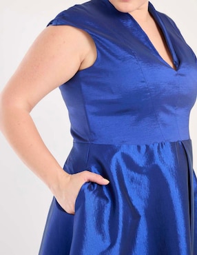 Vestido maxi de fiesta The Pattern escote medio