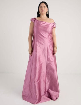 Vestido maxi de fiesta The Pattern escote bardot