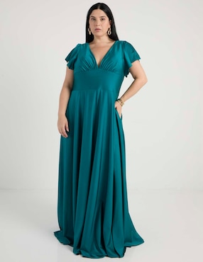 Vestido maxi de fiesta The Pattern escote V