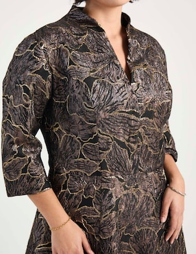Vestido largo de fiesta Ema Valdemossa Curvy escote V