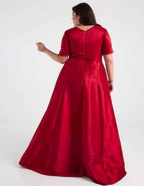 Vestido maxi de fiesta Ema Valdemossa Curvy escote V