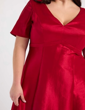 Vestido maxi de fiesta Ema Valdemossa Curvy escote V
