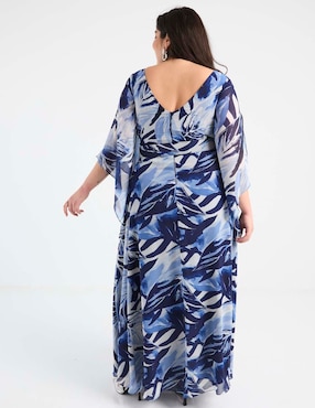 Vestido largo de fiesta Ema Valdemossa Curvy escote regular