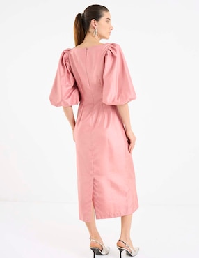 Vestido midi de fiesta Rue De La Paix escote cuadrado