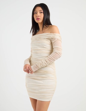 Vestido mini de fiesta Jump escote bardot