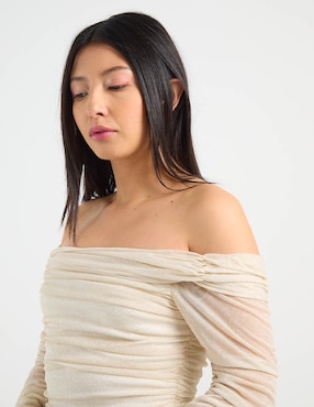 Vestido mini de fiesta Jump escote bardot