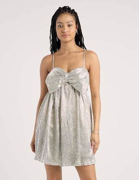 Vestido mini de fiesta Jump escote corazón