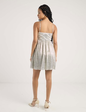 Vestido mini de fiesta Jump escote corazón
