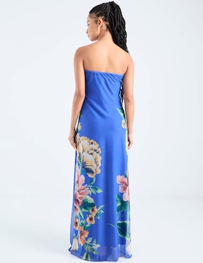 Vestido maxi cocktail Jump espalda abierta