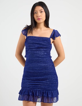 Vestido mini de fiesta Jump escote cuadrado