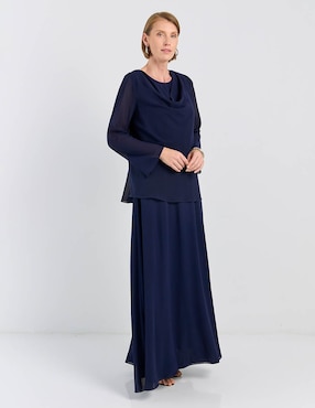 Vestido largo de fiesta Damaia Atelier escote regular