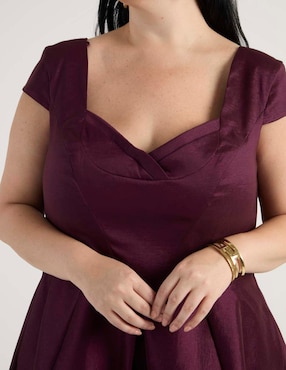 Vestido largo de fiesta Ema Valdemossa Curvy escote corazón