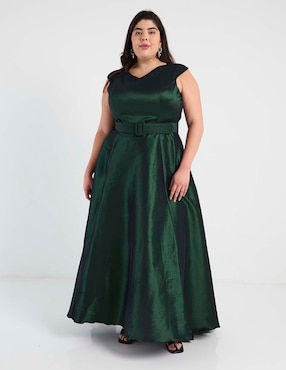 Vestido maxi de fiesta Ema Valdemossa Curvy escote V