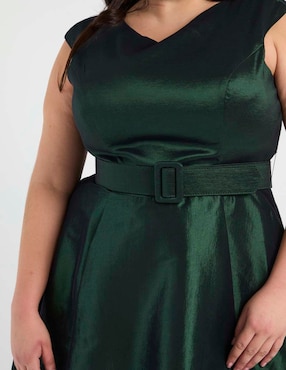 Vestido maxi de fiesta Ema Valdemossa Curvy escote V