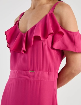Vestido largo de fiesta Karen Olivier escote medio