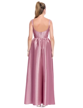 Vestido largo de fiesta Eva Brazzi escote regular