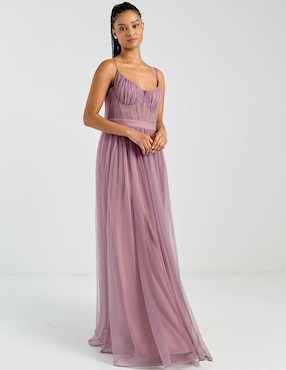 Vestido maxi de fiesta Eva Brazzi espalda abierta