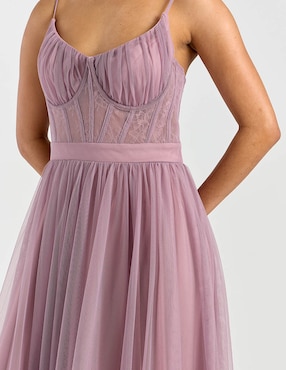 Vestido maxi de fiesta Eva Brazzi espalda abierta