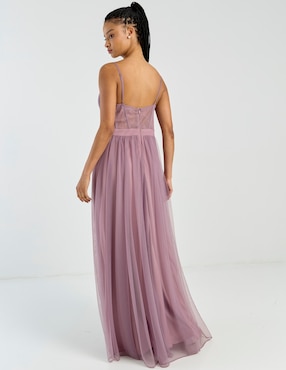 Vestido maxi de fiesta Eva Brazzi espalda abierta