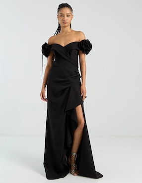 Vestido maxi de fiesta Eva Brazzi escote corazón