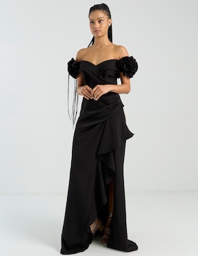 Vestido maxi de fiesta Eva Brazzi escote corazón