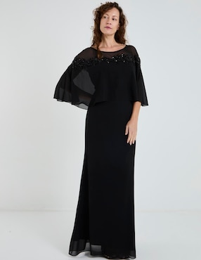 Vestido largo fiesta Damaia Atelier escote redondo