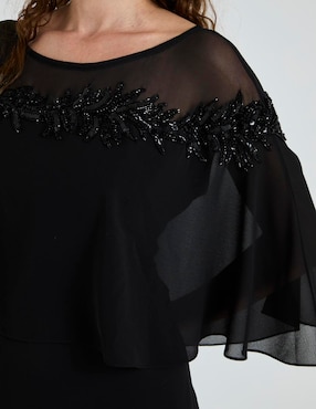 Vestido largo fiesta Damaia Atelier escote redondo