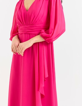 Vestido maxi de fiesta Damaia Atelier escote V