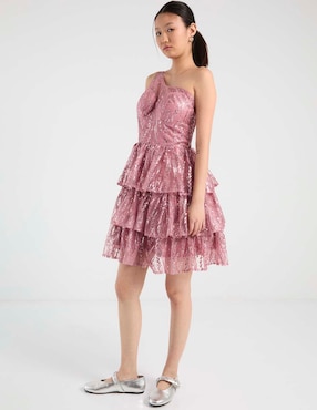 Vestido corto de fiesta Rue escote medio