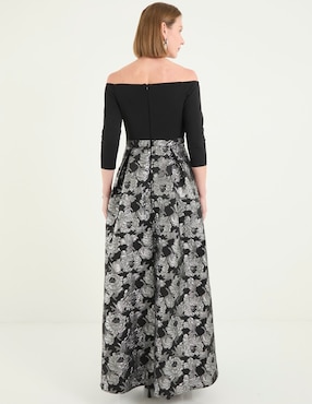 Vestido maxi de fiesta Damaia Atelier escote bardot