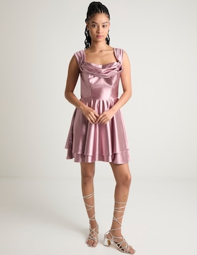 Vestido corto de fiesta Rue espalda abierta