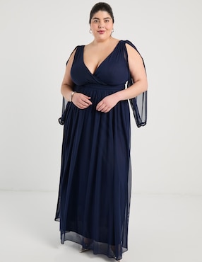 Vestido largo de fiesta The Pattern escote V